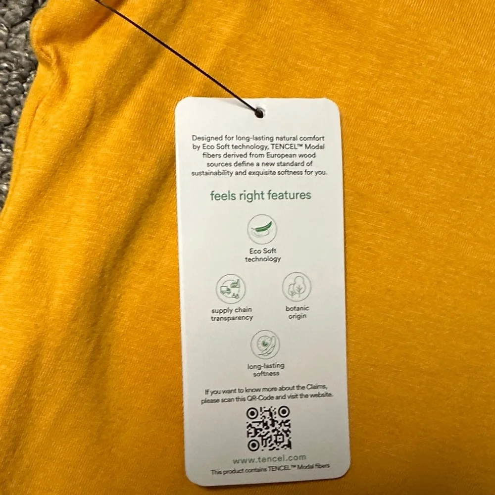 ❣️5|$25❣️Nautica Yellow Tank Top with Lace Trim. 🆕 - Picture 6 of 6